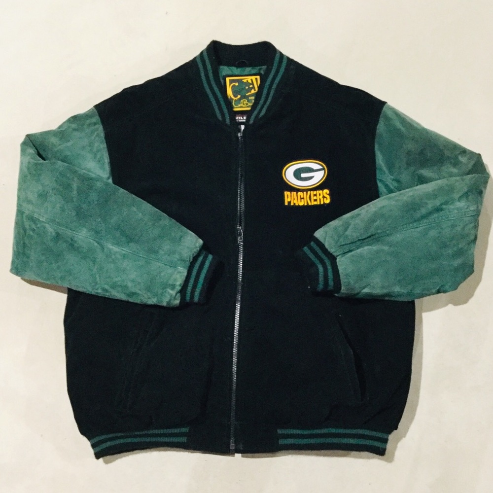 WILSON’S LEATHER ••• Packers Suede Bomber Jacket